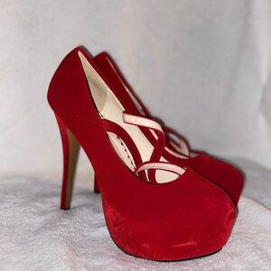 Elegant Red Women's Heels